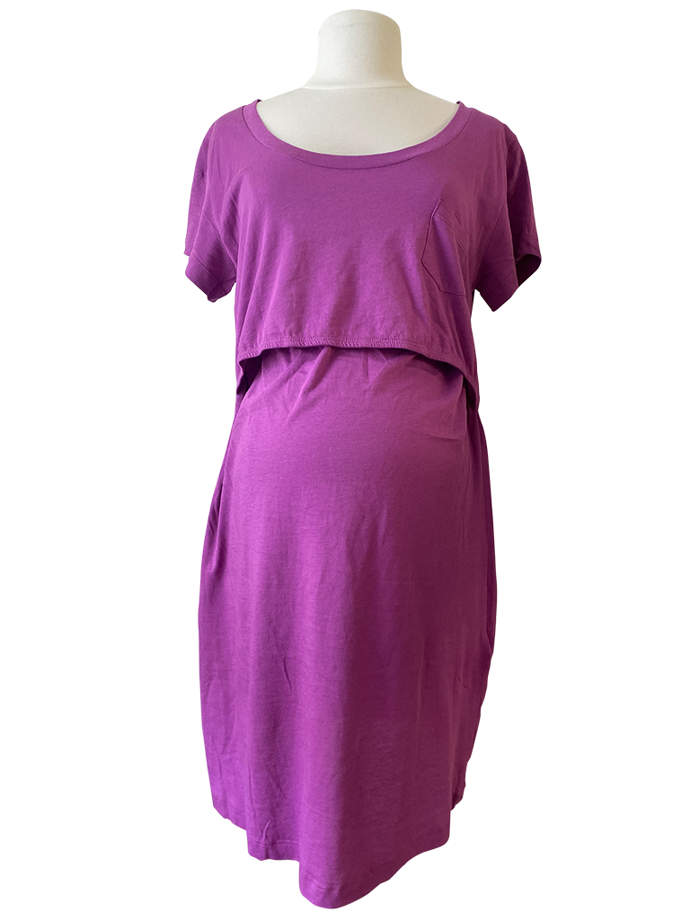 Nursing T-shirt- Dress Paars