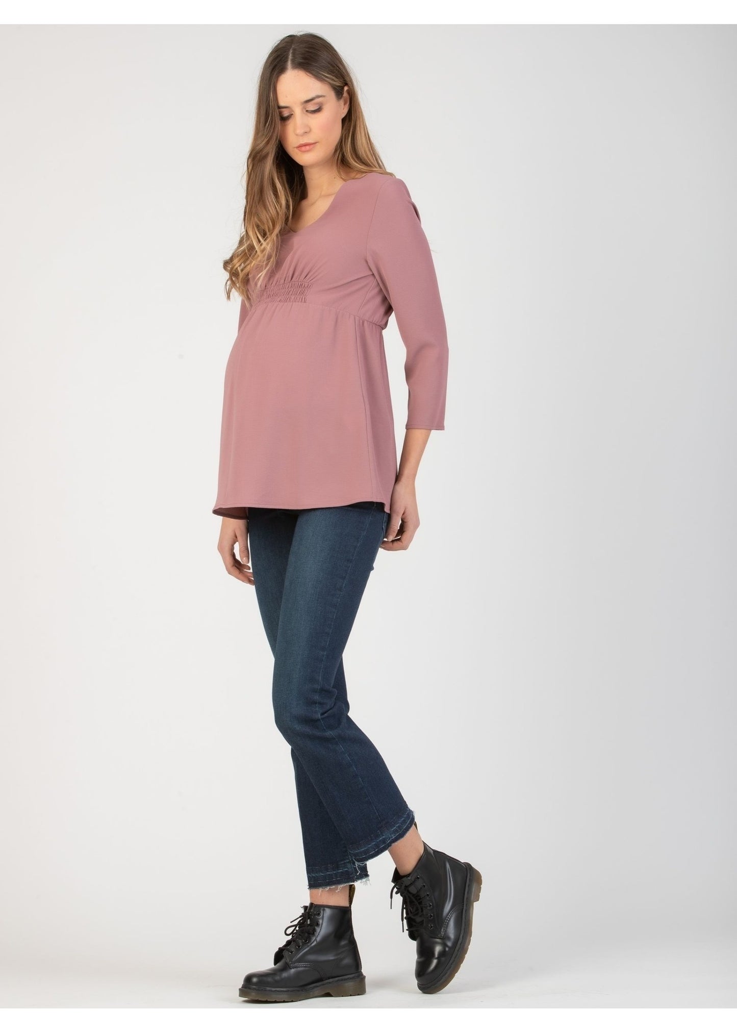 ATTESA Blouse Blush Pink
