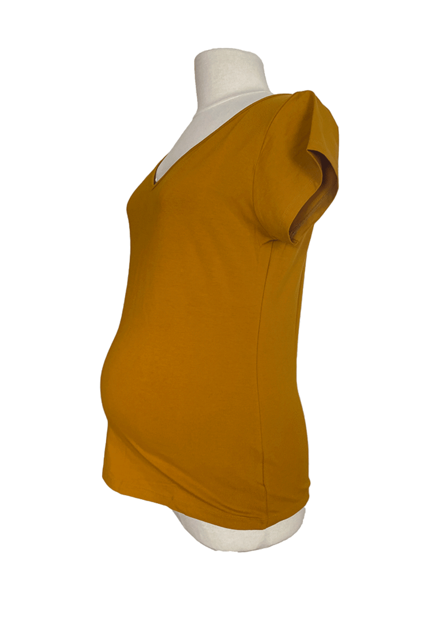 Double V-Shirt Dobby Jersey Curry