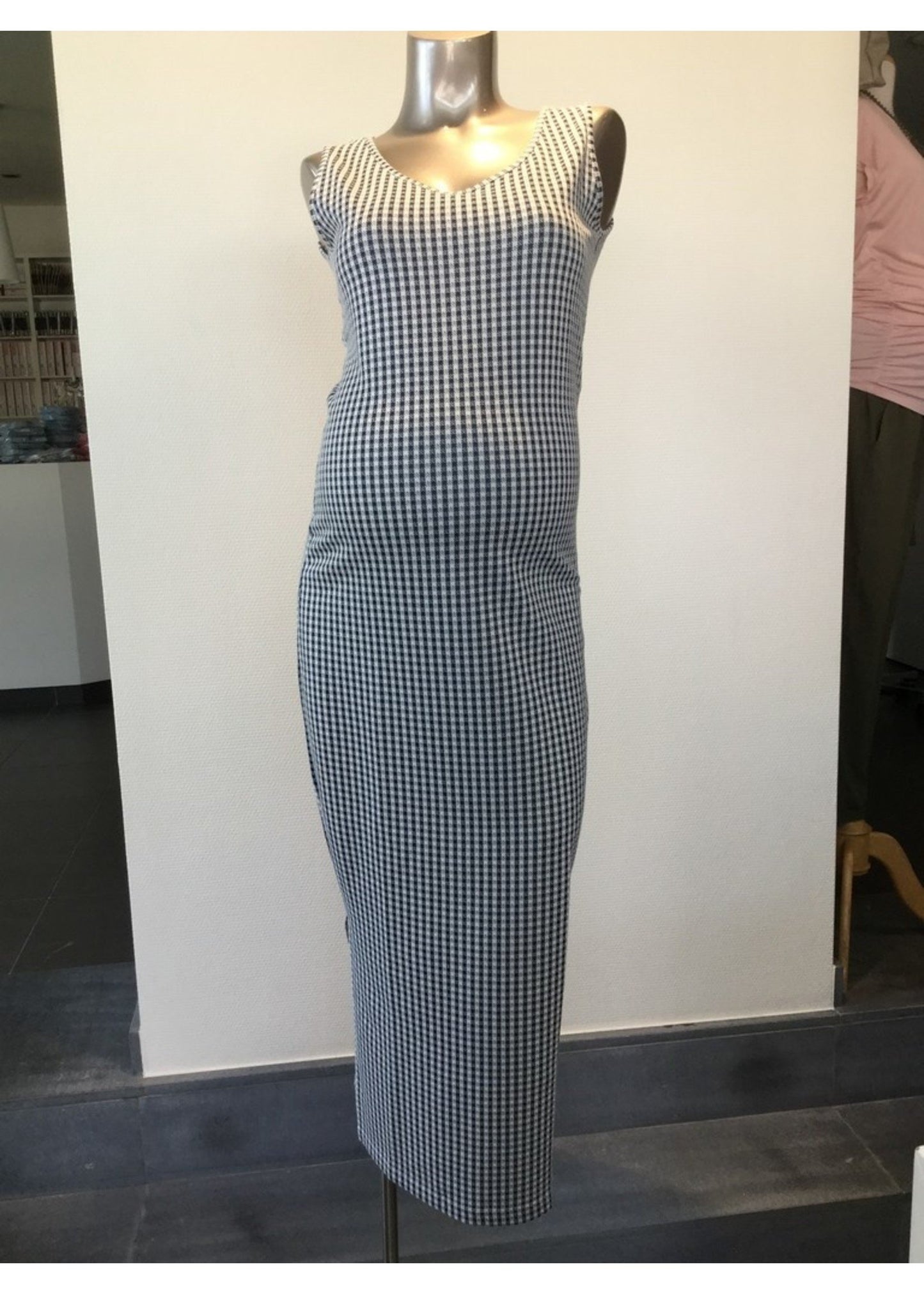 Fragile V-Neck Long Dress Sleeveless