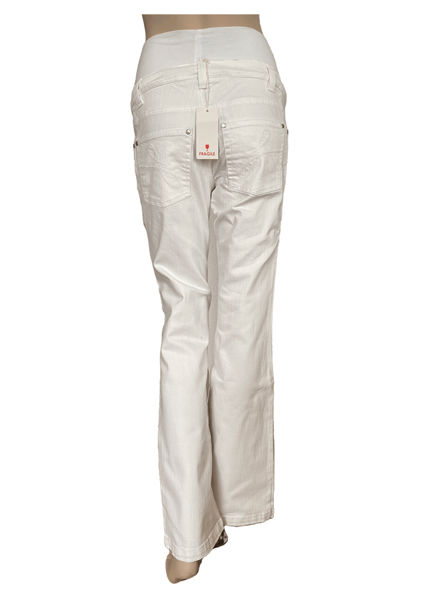 Fragile ZwangerschapsJEANS Fabiole WIT