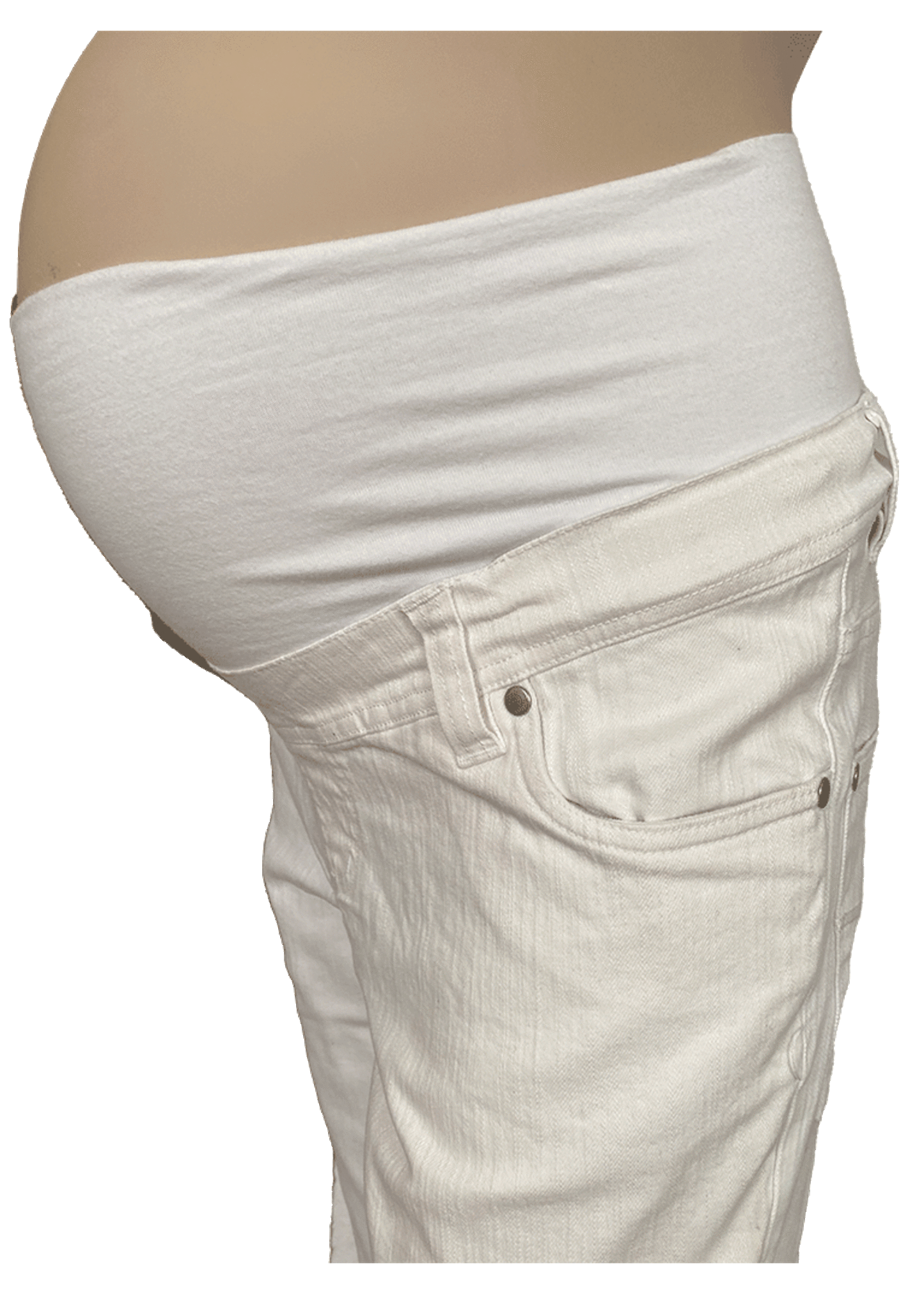Fragile ZwangerschapsJEANS Fabiole WIT