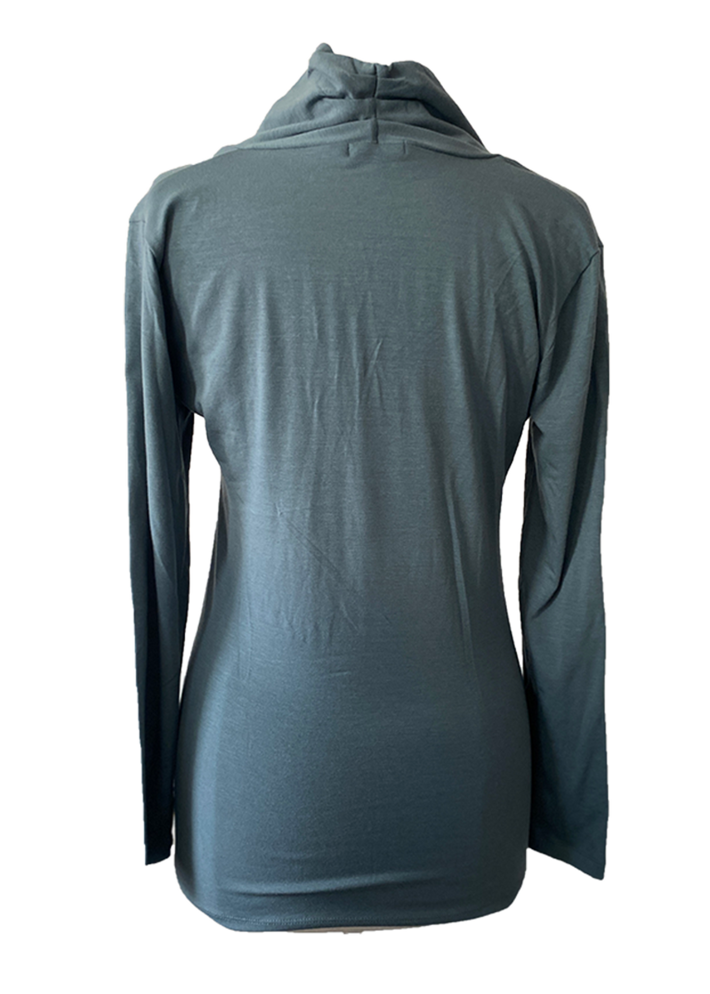 Zwangerschapstrui V-hals met lange mouw blue-grey