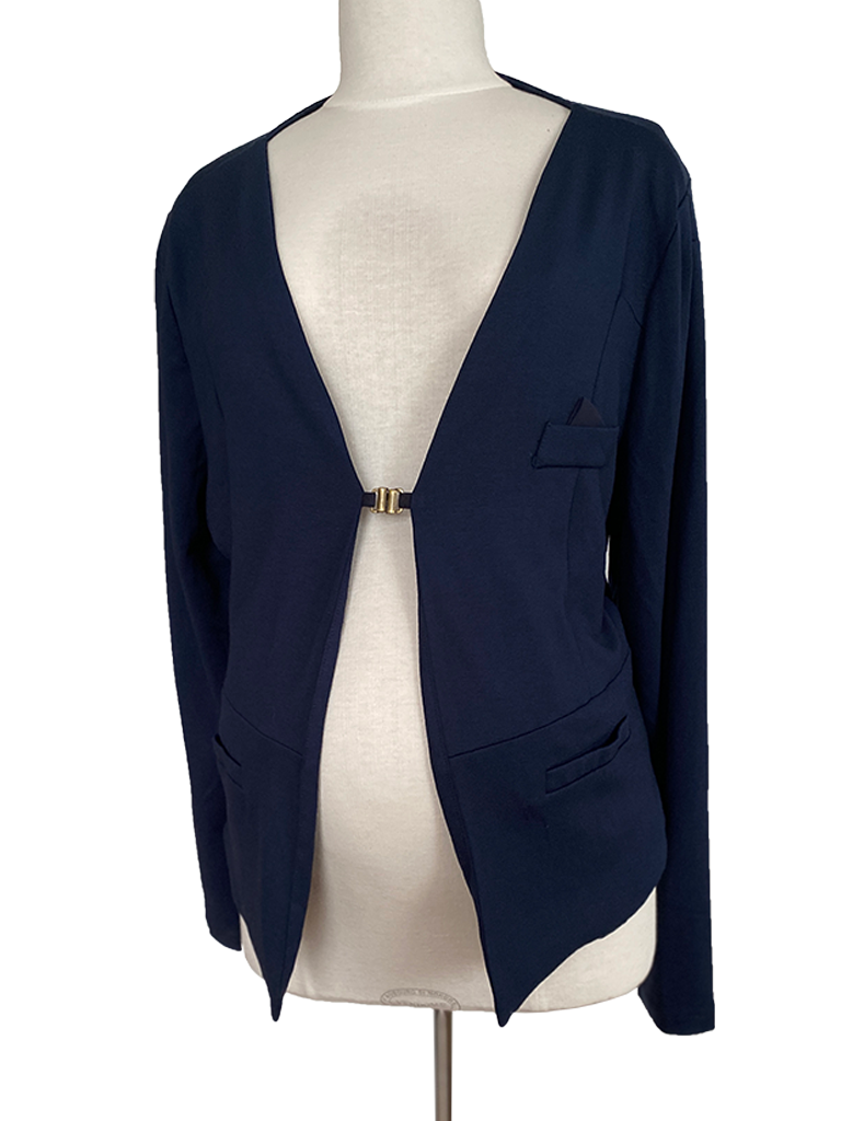 Colberjas met lange mouw, donker blauw