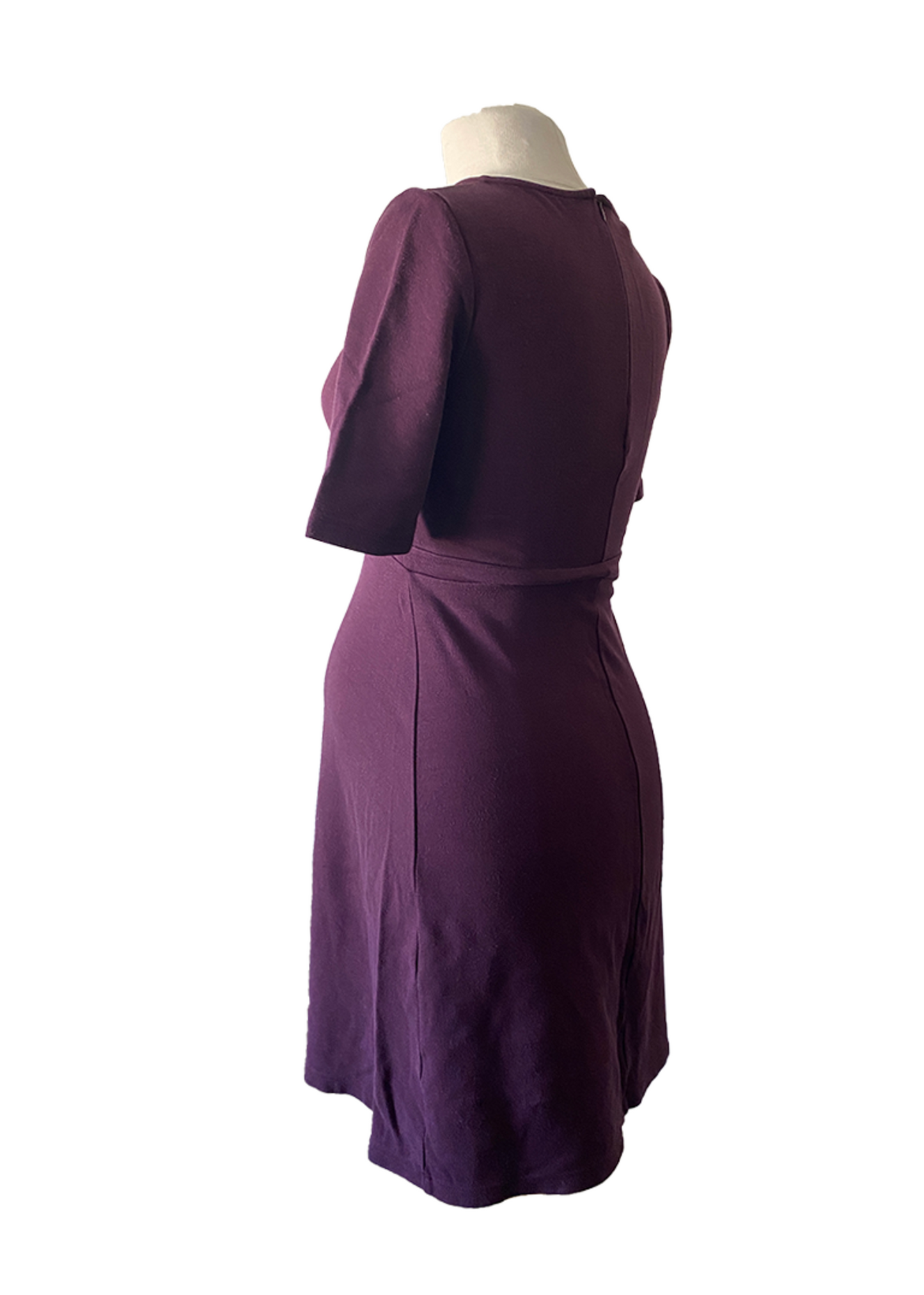 ISABELLA OLIVER Zwangerschapsjurk met korte mouw, paars - pre loved