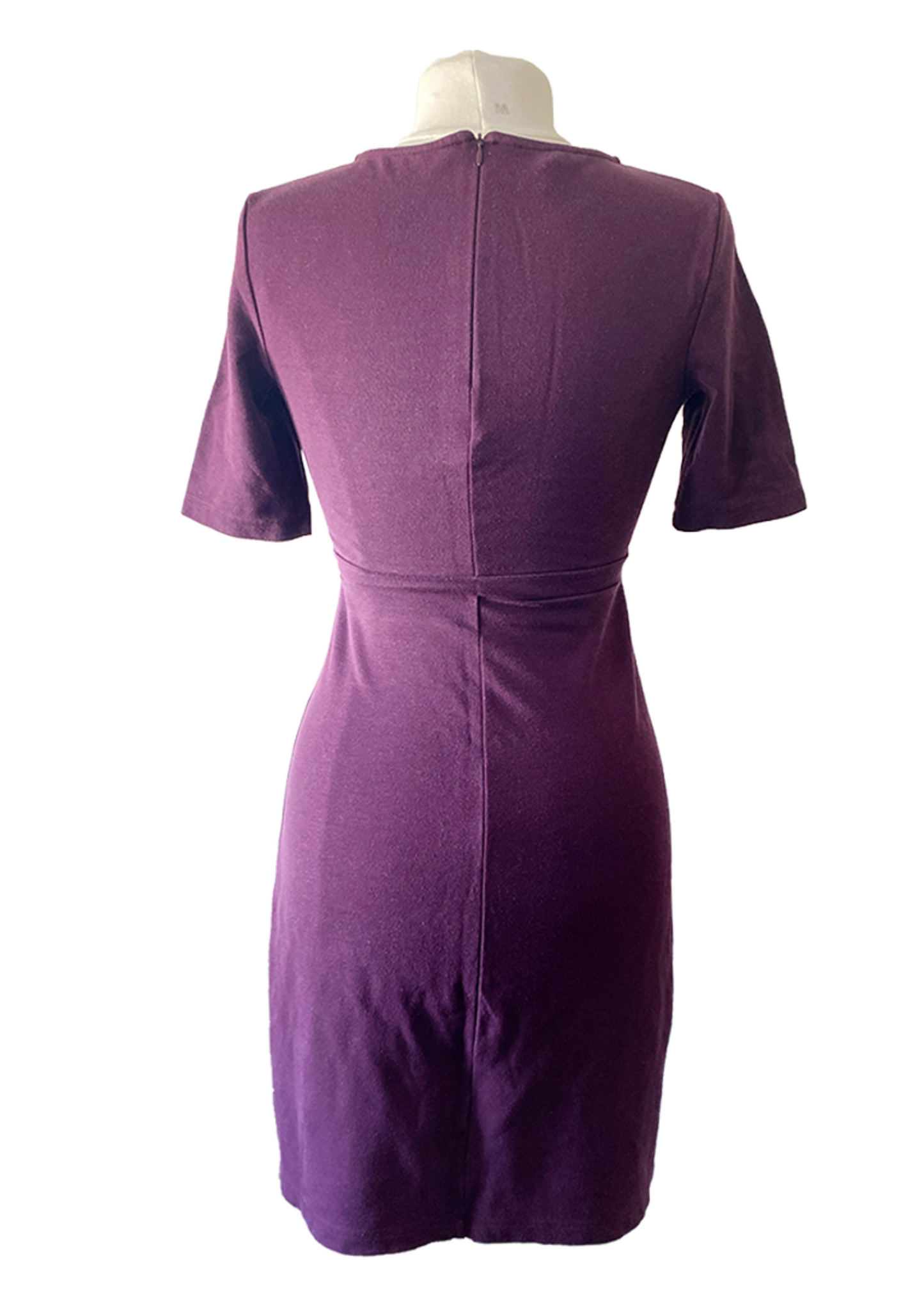 ISABELLA OLIVER Zwangerschapsjurk met korte mouw, paars - pre loved