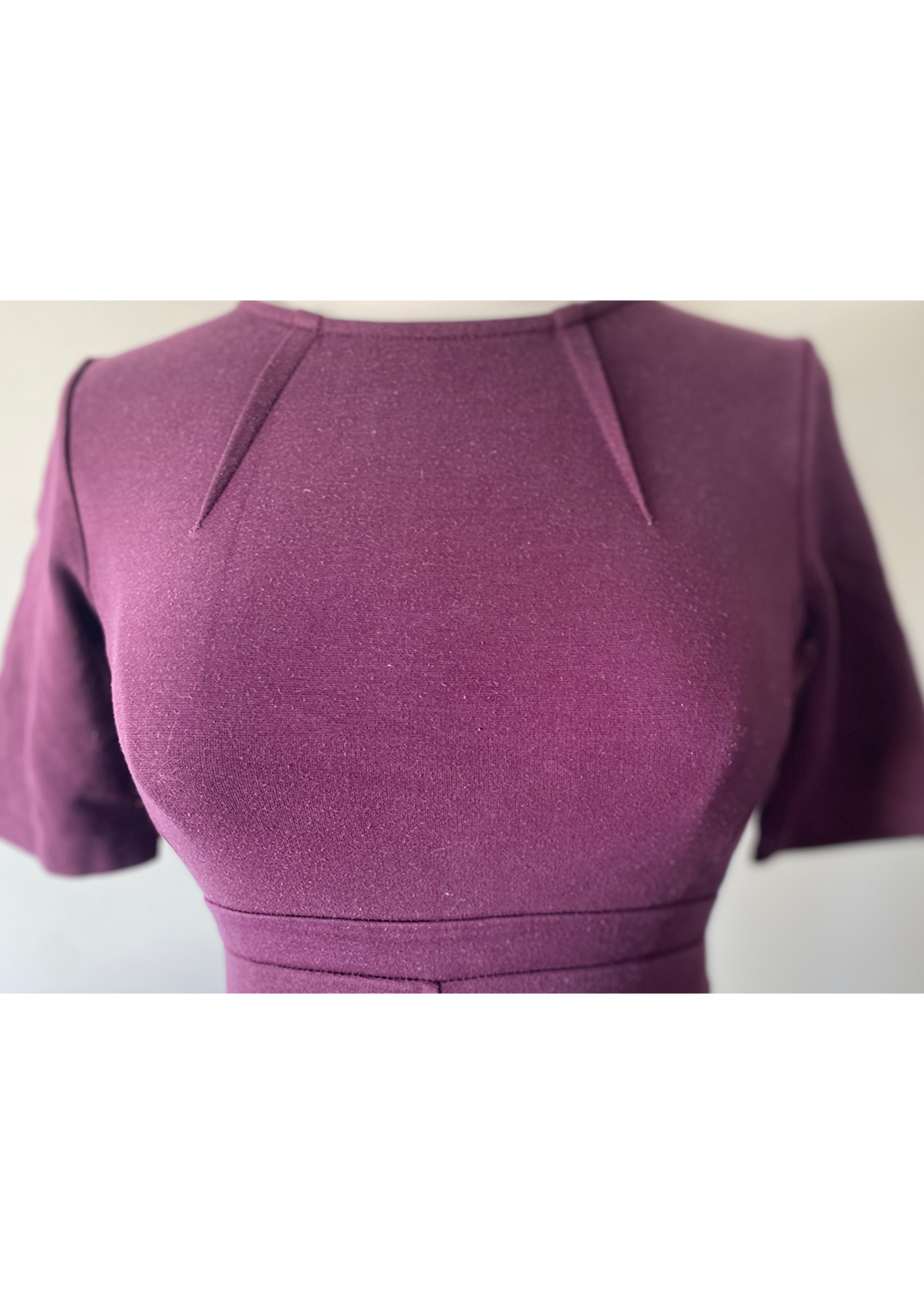 ISABELLA OLIVER Zwangerschapsjurk met korte mouw, paars - pre loved