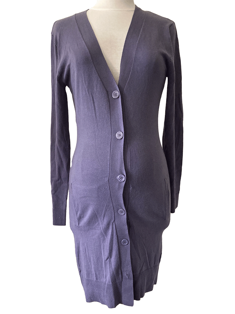 Stylish CARDIGAN Lang Katoen X3100 Storm