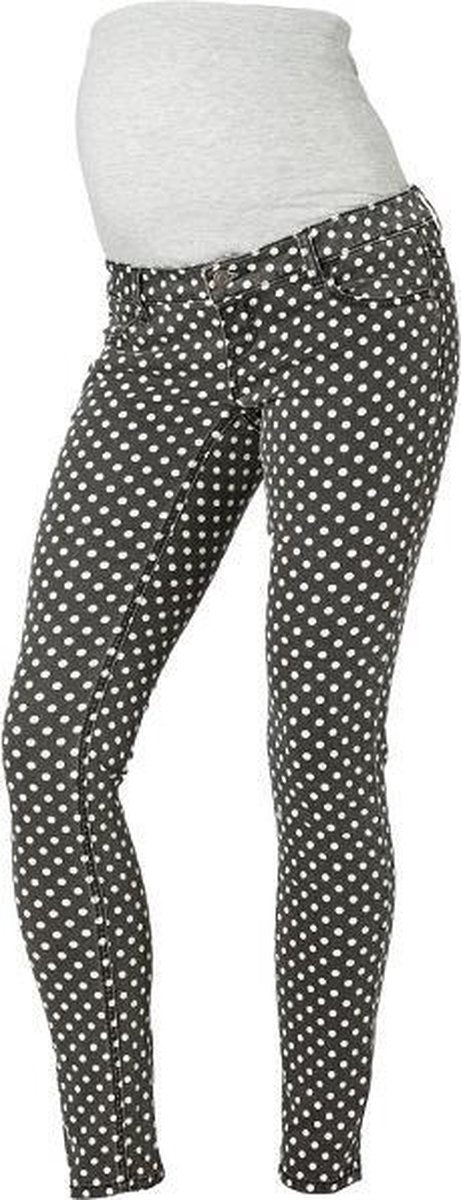 MAMALICIOUS Shelly Dot Slim Pant Black