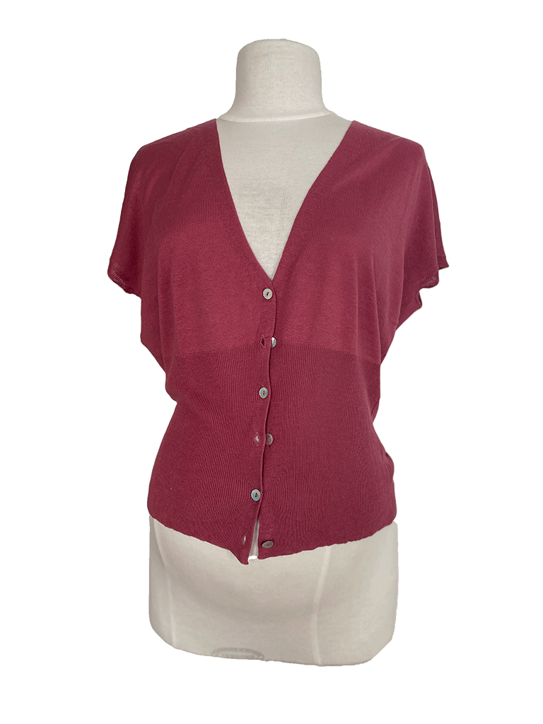 FRAGILE Sleevless CARDIGAN Silk