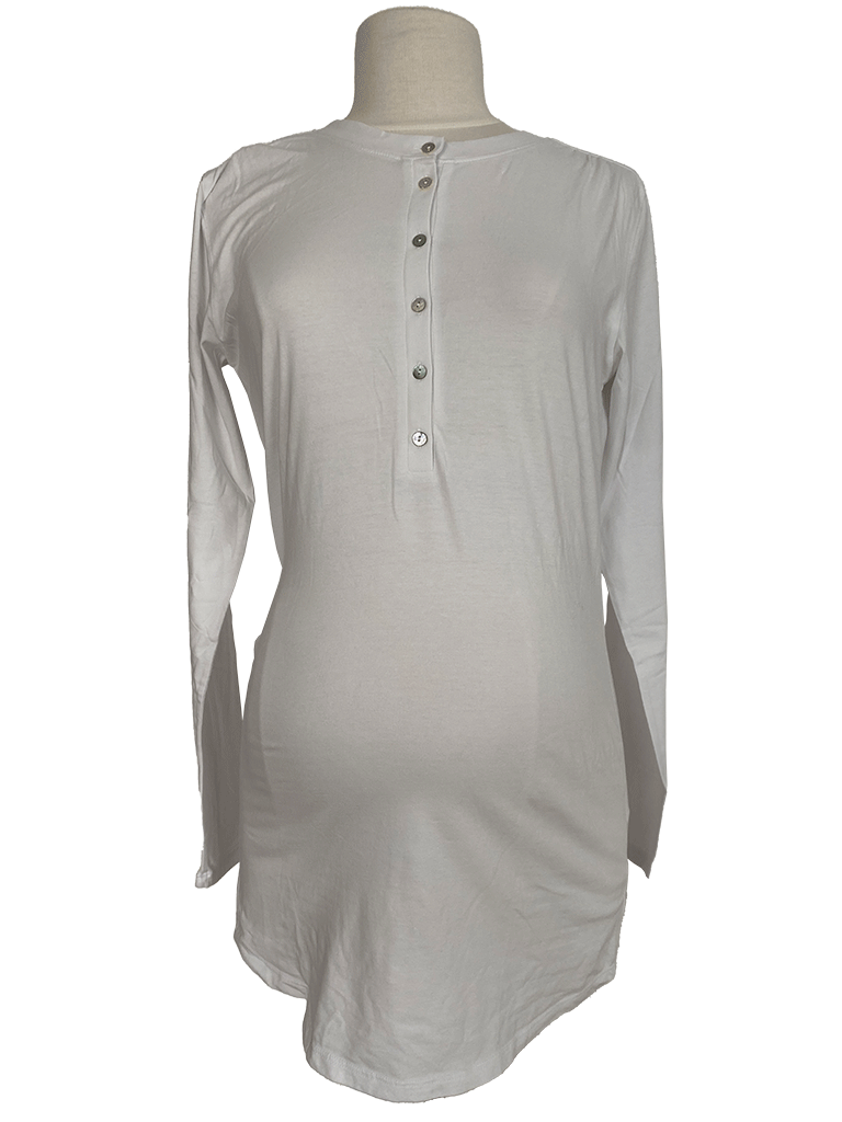 Washed Buttoned T-shirt MS09Washed Buttoned T-shirt MS09V GreyV White - Copy