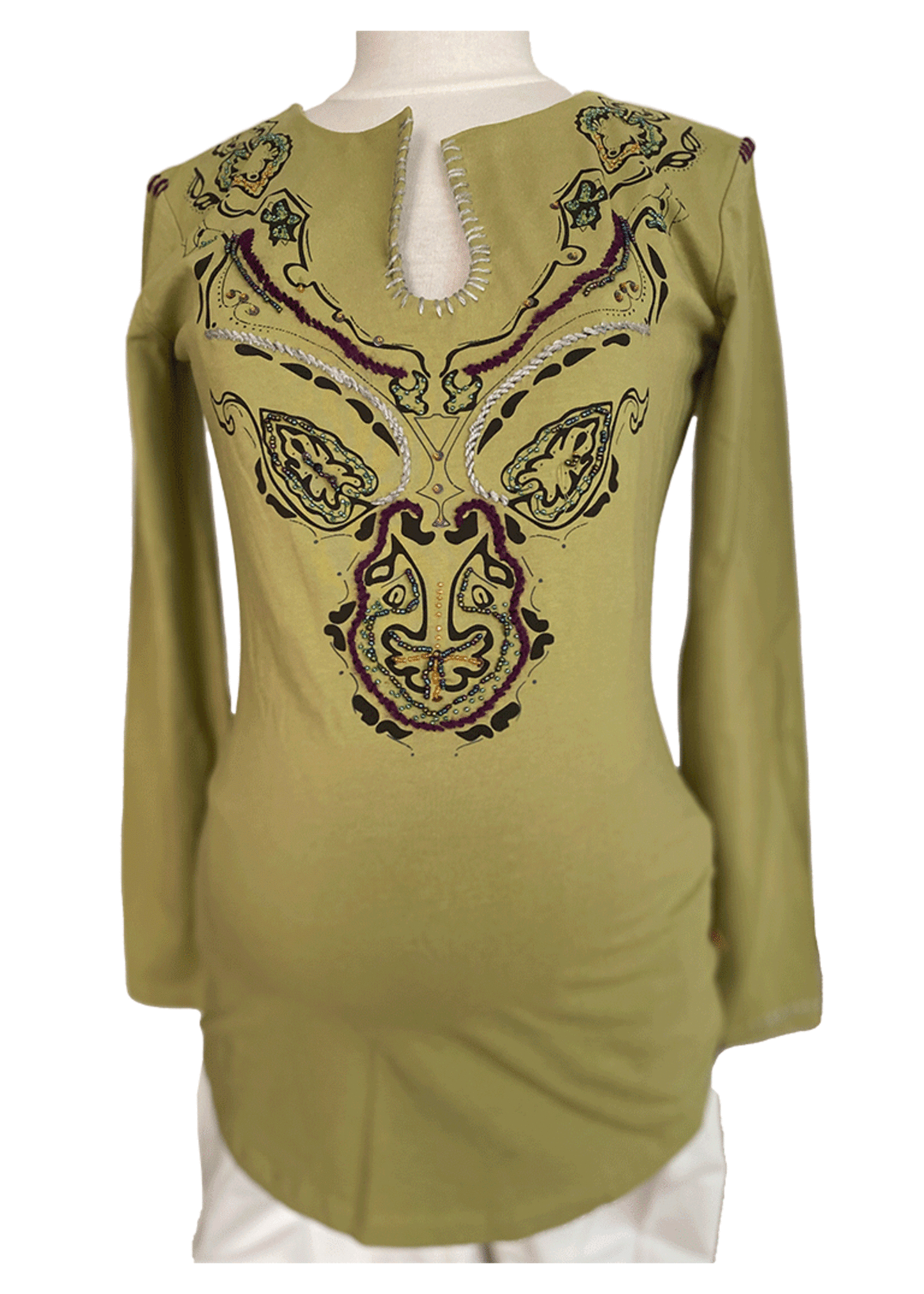 NOPPIES Shirt Lange Mouw Sarov Groen