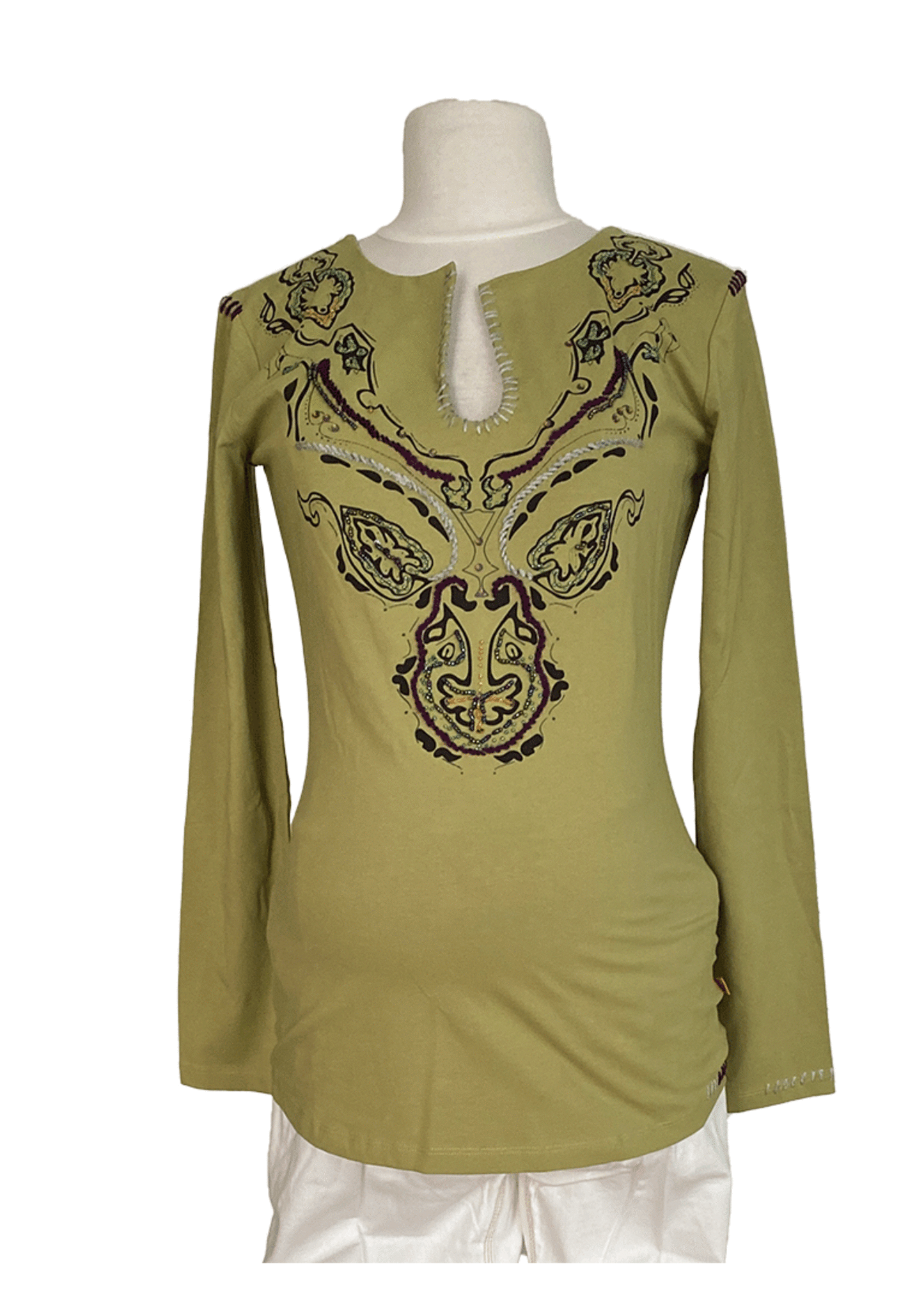 NOPPIES Shirt Lange Mouw Sarov Groen