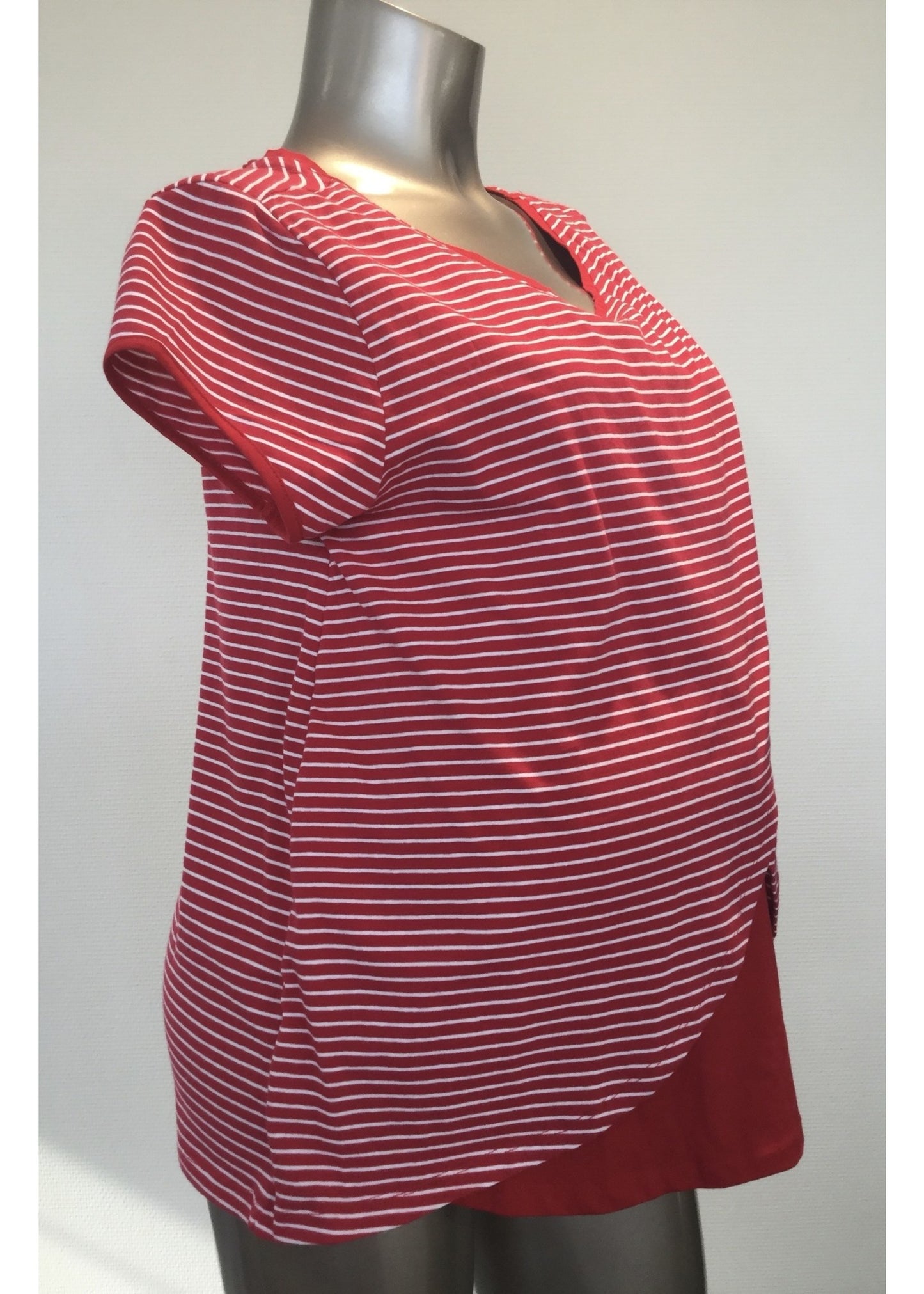 OHMA STRIPED NURSING TEE
