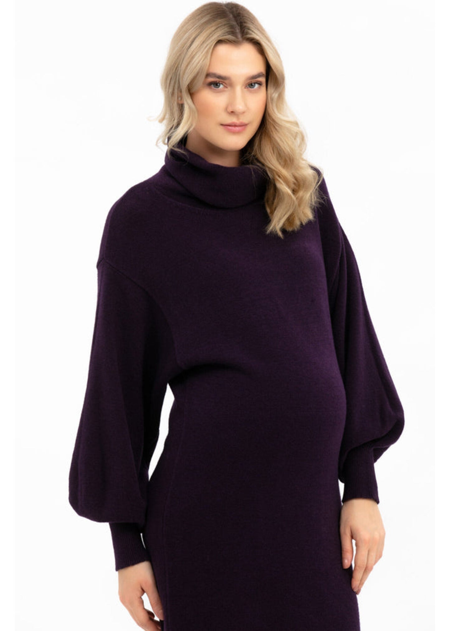 PIETRO BRUNELLI DRESS LUNA PLUM