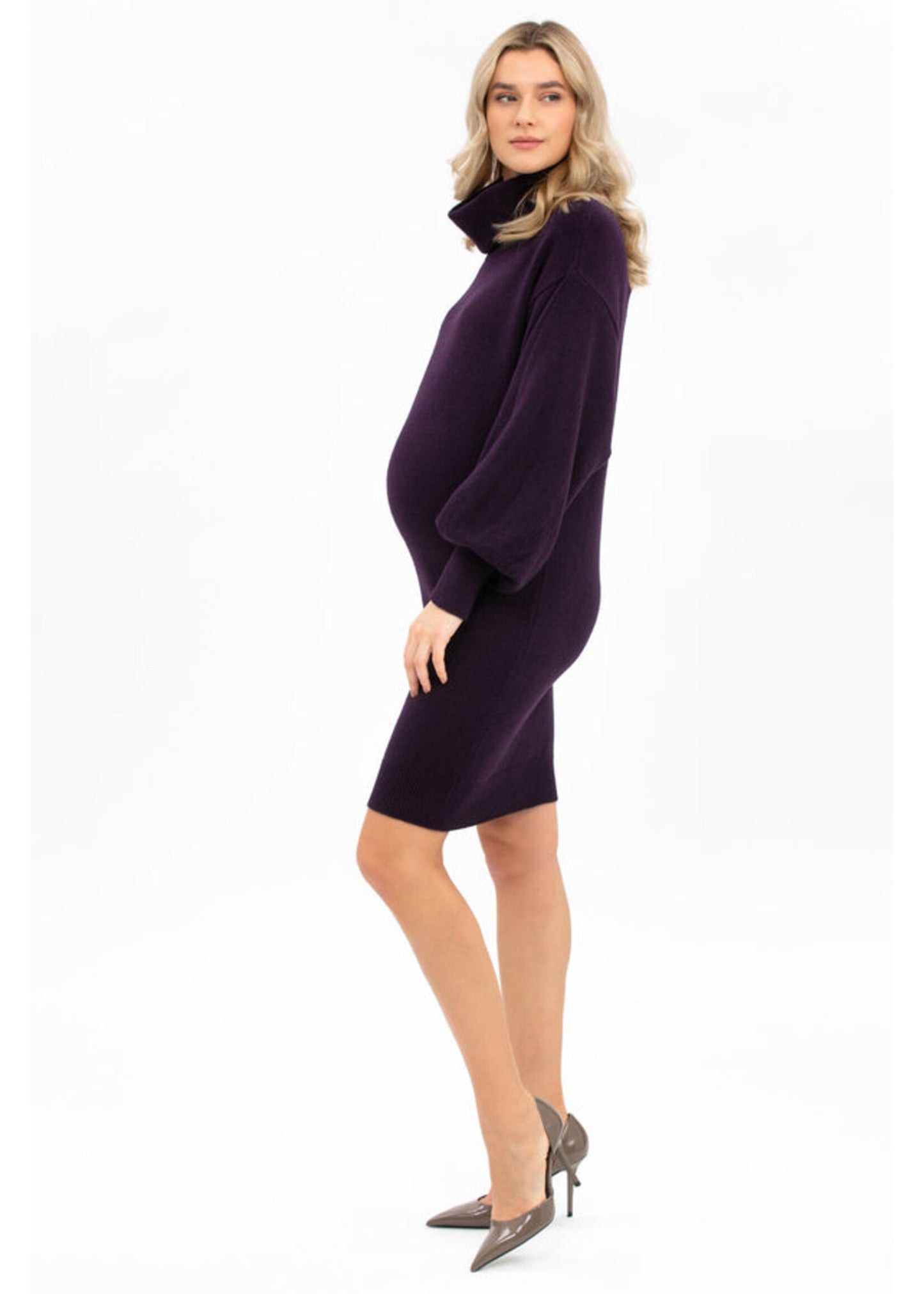 PIETRO BRUNELLI DRESS LUNA PLUM