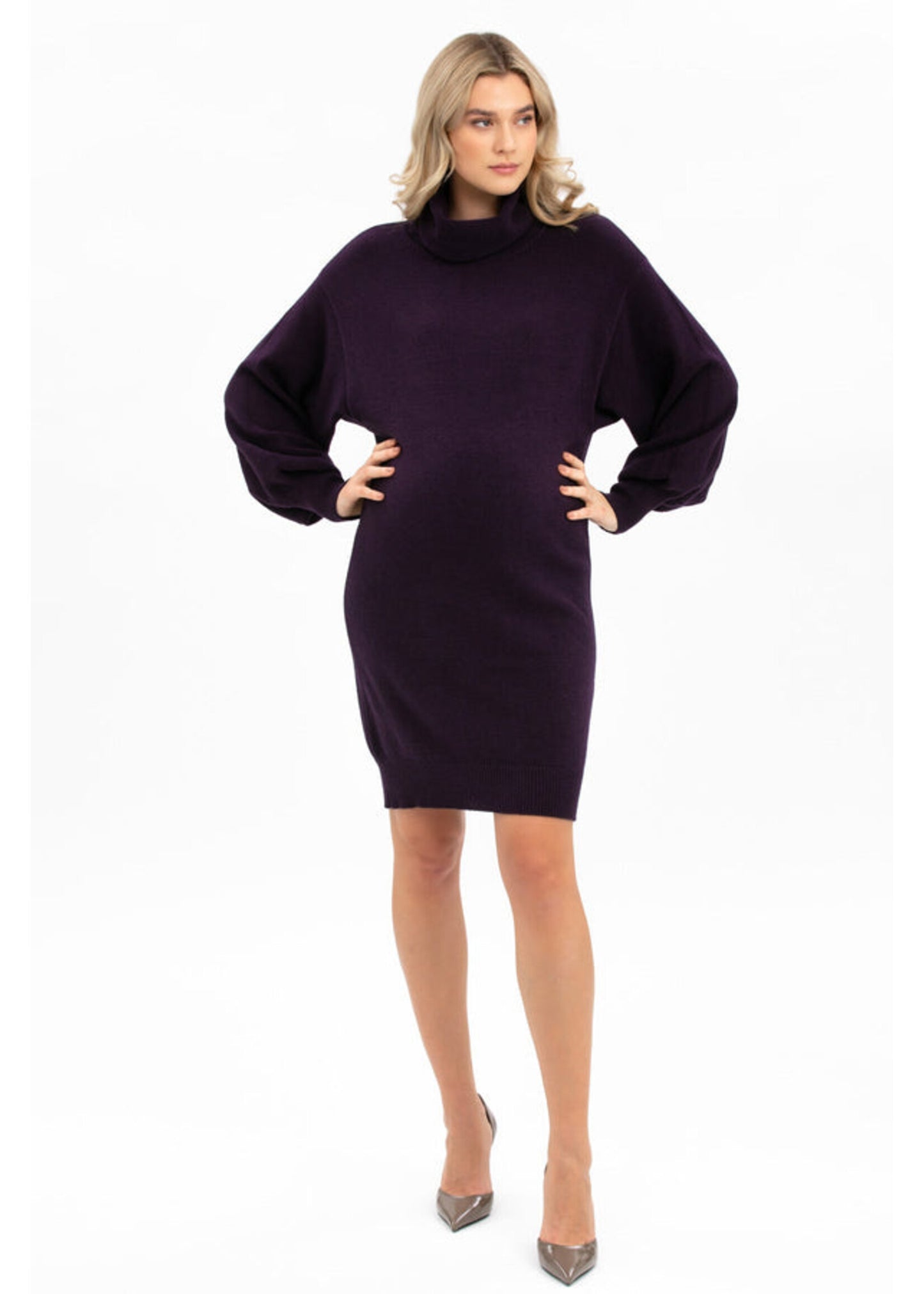 PIETRO BRUNELLI DRESS LUNA PLUM
