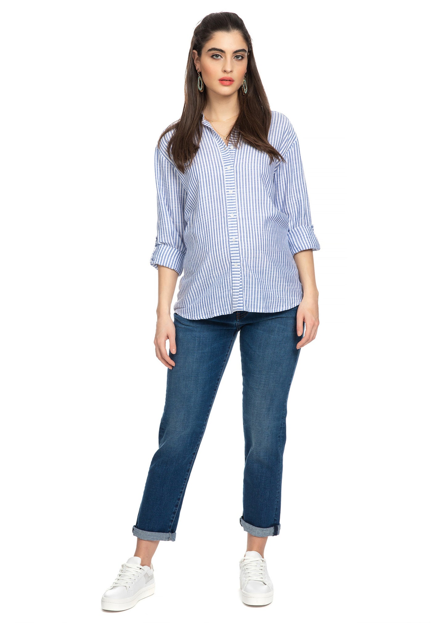 PIETRO BRUNELLI ZWANGERSCHAPSJEANS BOYFRIEND JEANS