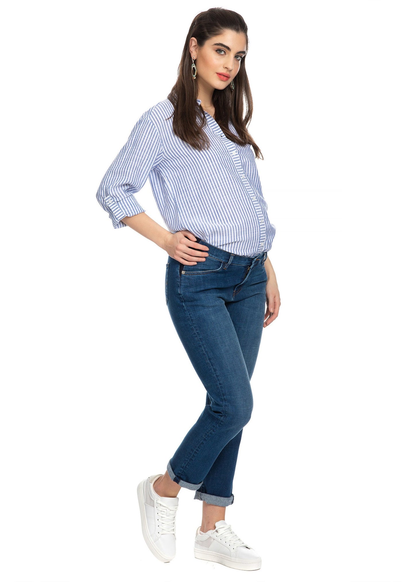 PIETRO BRUNELLI ZWANGERSCHAPSJEANS BOYFRIEND JEANS