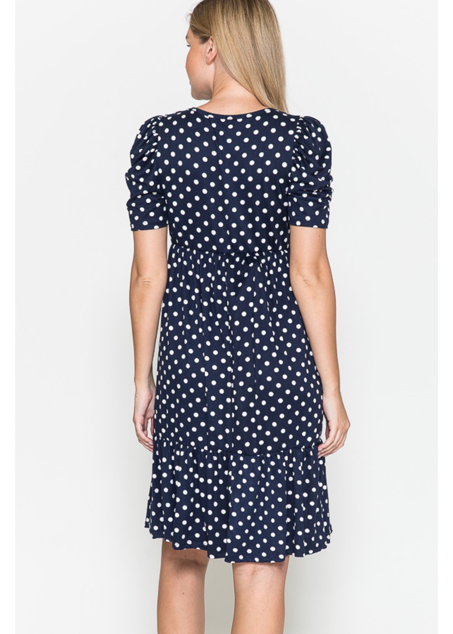 Querentia Maternity Polka dot midi dress