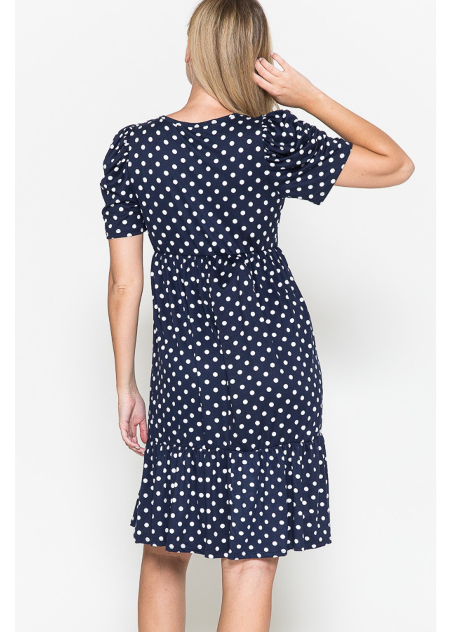 Querentia Maternity Polka dot midi dress
