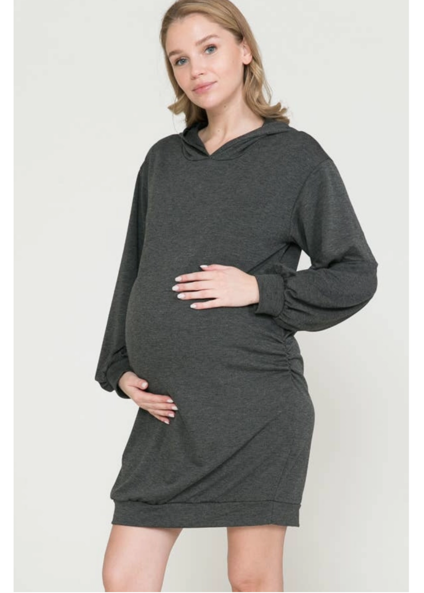 Querentia Maternity Sweathshirt Zwangerschapsjurk met Hoedie