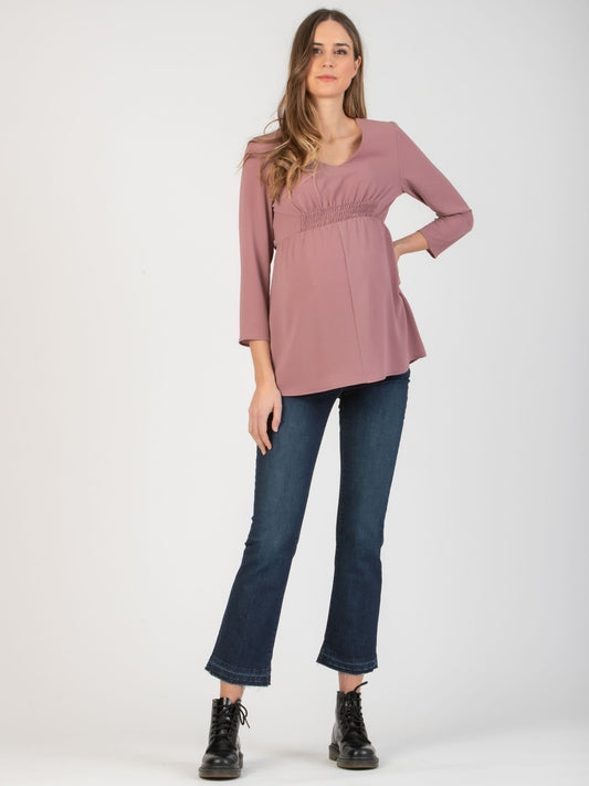 ATTESA Blouse Blush Pink