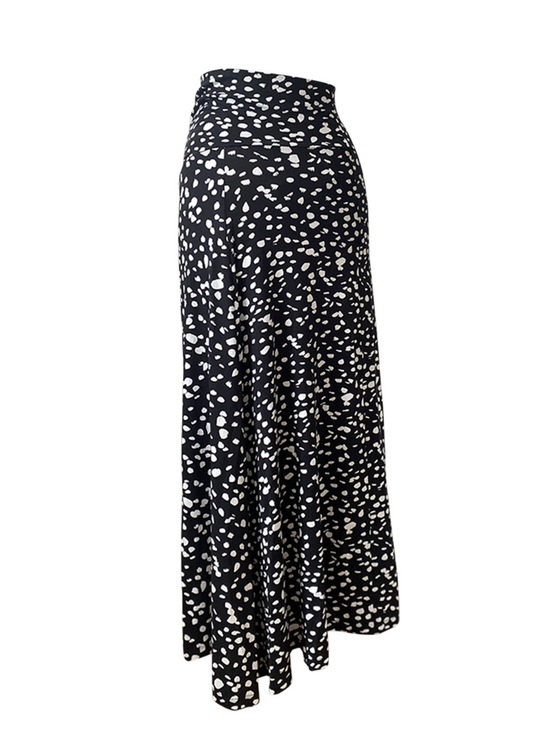 LOVE2WAIT Long Skirt Slit AOP-Dessin