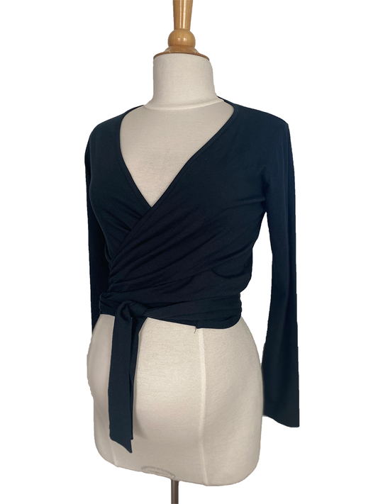 Cardigan (Wrap) lange mouw M6035 U1100 Cotton - Jersey