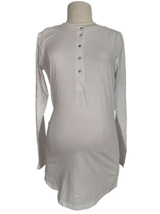 Washed Buttoned T-shirt MS09Washed Buttoned T-shirt MS09V GreyV White - Copy