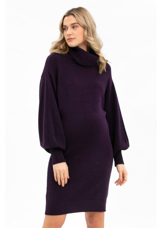 PIETRO BRUNELLI DRESS LUNA PLUM