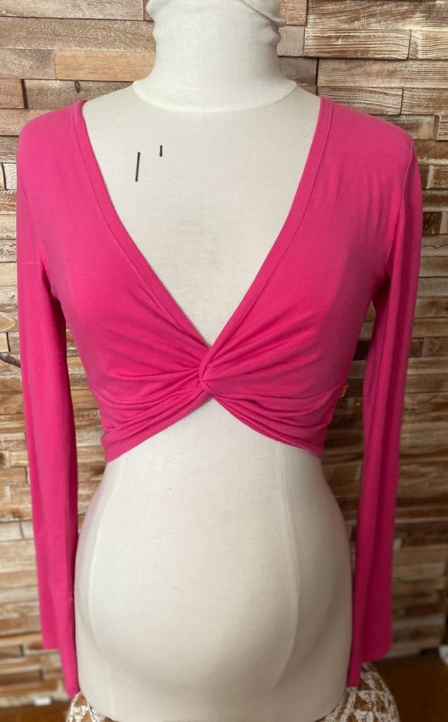 Noppies Twisted Top met lange mouw Amsterdam Fuchsia